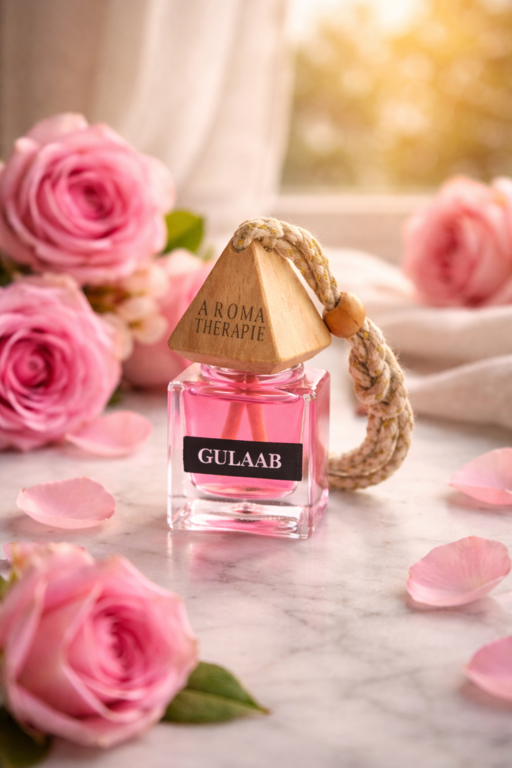 Rose car hanging diffuser